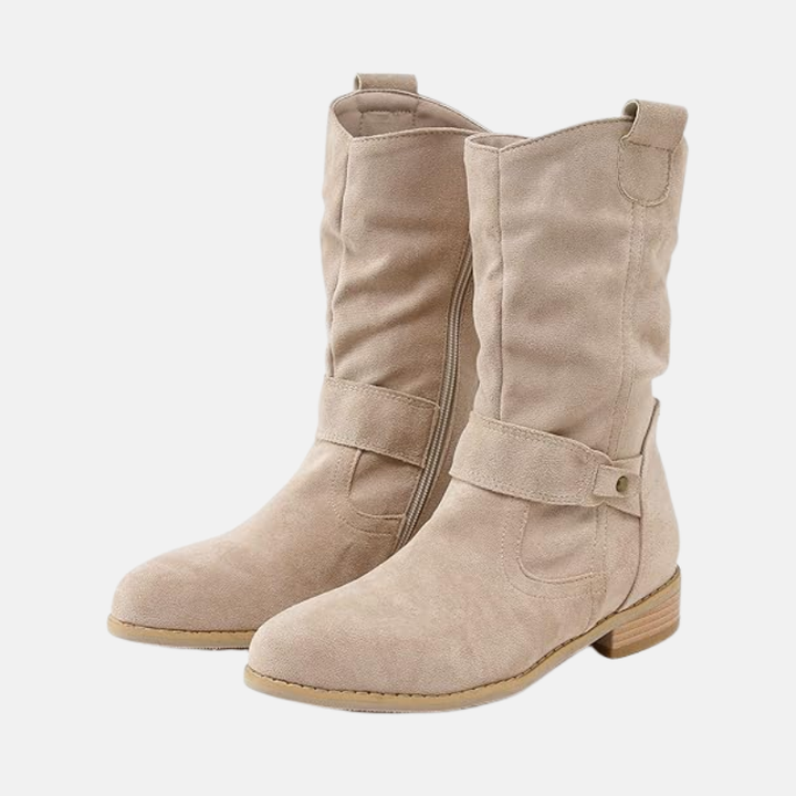 Samantha | Dames Suède Enkellaarsjes | Elegante Laarzen voor Vrouwen