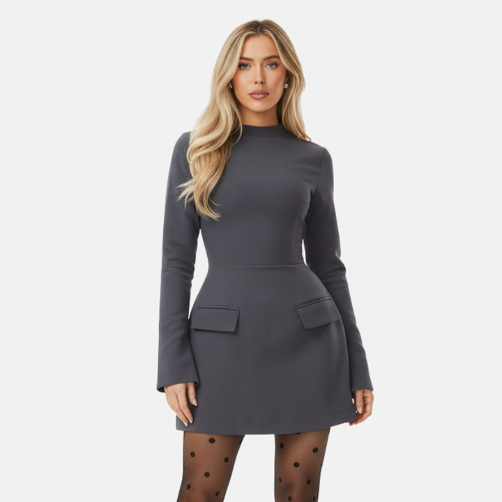 Anne | Elegante Dames Jurk | Bodyshape Met Lange Mouwen