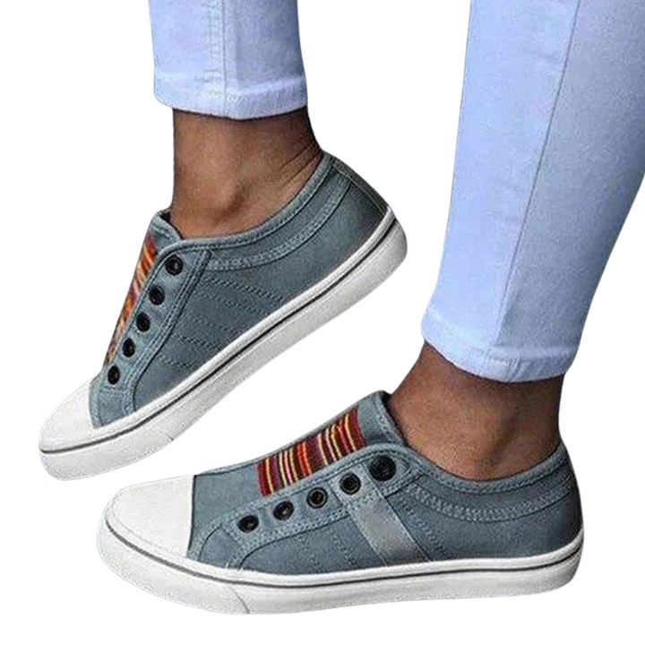 Mia | Trendy Dames Sneakers | Stijlvolle Slip-On Canvas Schoenen