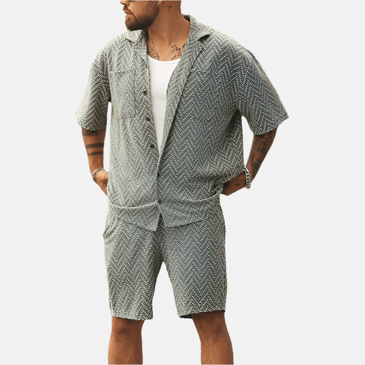 Jason | Luchtige Heren Zomerset | Trendy Heren Kledingset | Voor De Lente/Zomer