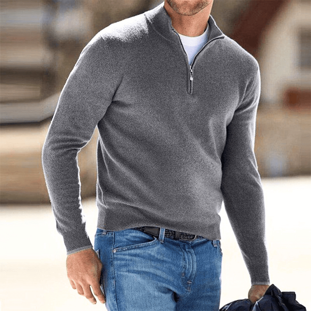 Acoire - Heren Trui - Trui met Rits - Trendy & Comfortabel - Casual Outfit - Sorata
