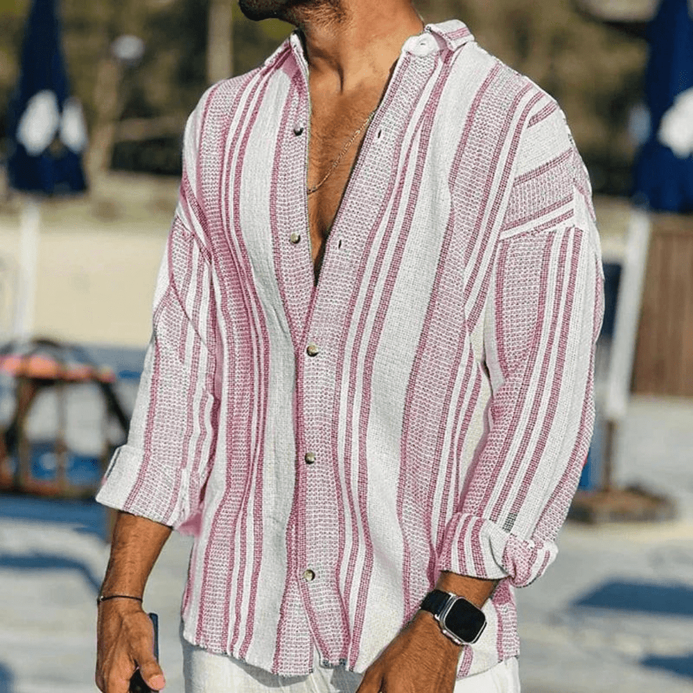 Adem | Heren Kustbries Overhemd | Casual Zomer/Lente Blouse - Sorata