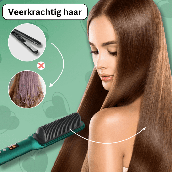 Adriana Pro | Negatieve Lonen Haarstijl Straightener Styling Kam | Makkelijk te Gebruiken - Sorata