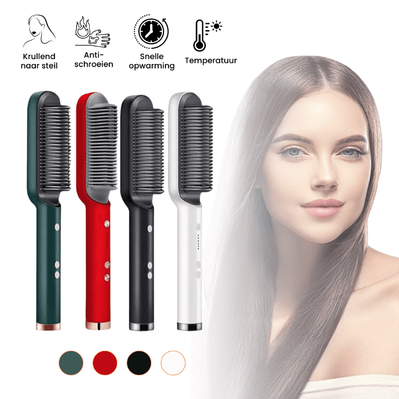Adriana Pro | Negatieve Lonen Haarstijl Straightener Styling Kam | Makkelijk te Gebruiken - Sorata