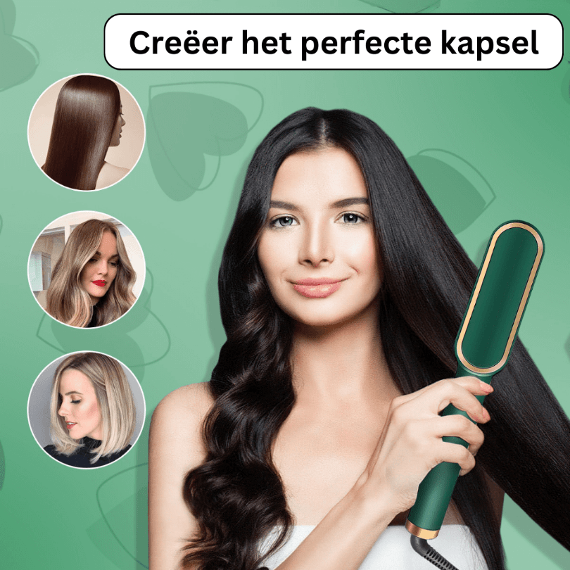 Adriana Pro | Negatieve Lonen Haarstijl Straightener Styling Kam | Makkelijk te Gebruiken - Sorata