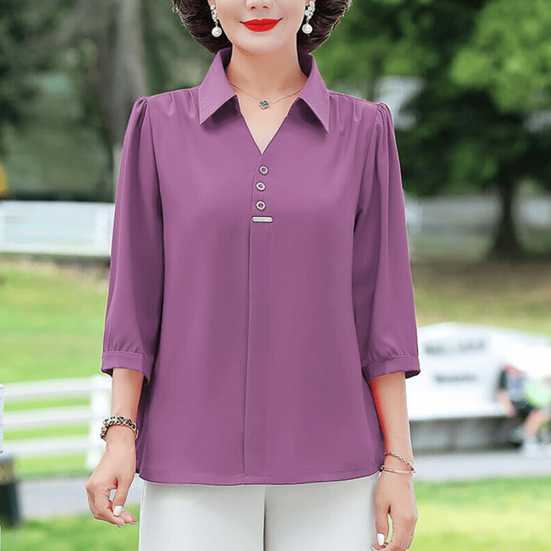 Amanda - Dames Top - Casual Top met Vrouwelijke Touch - Elegant & Comfortabel - Sorata