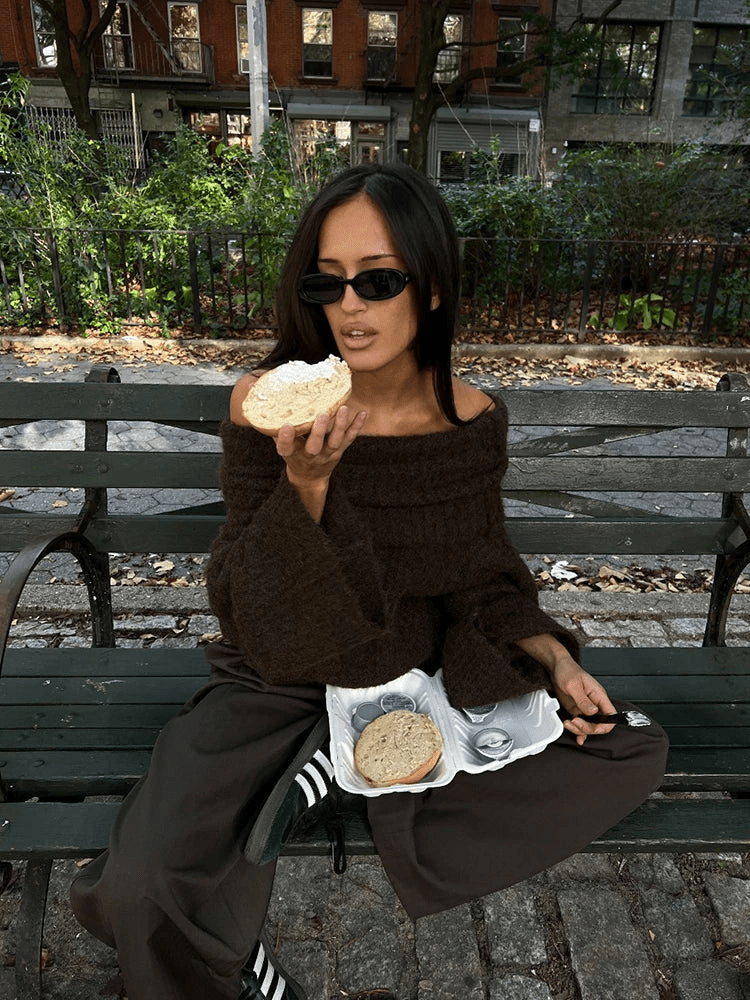 Ame | Elegante Off - Shoulder Gebreide Trui | Dames Sweater | Jumper Vest - Sorata