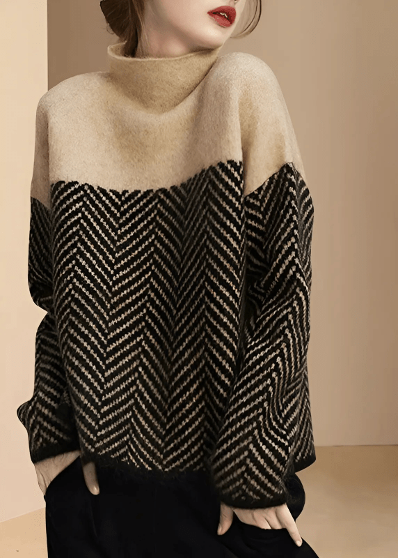 Ami | Vintage Katoenen Coltrui | Dames Sweater | Jumper Vest - Sorata