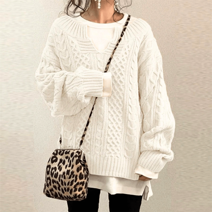 Angel | Grof Gebreide Dames Trui | Warm & Comfortabel - Sorata