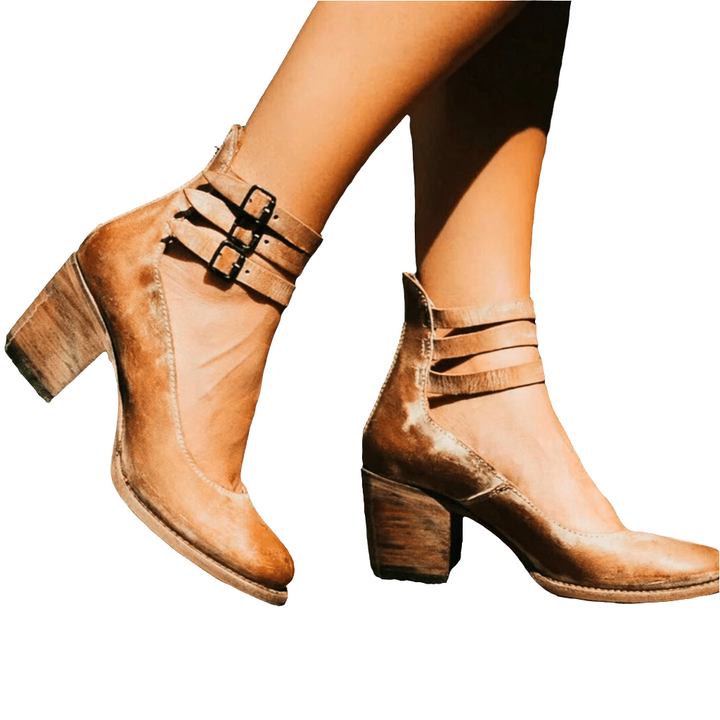 Elvira | Dames Laarzen | Enkellaarsjes |  Comfortabele en Elegante Laarzen