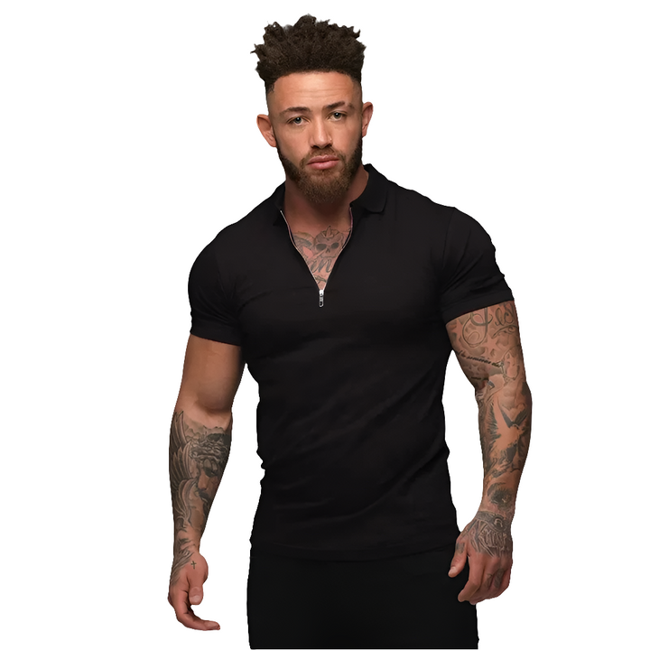 TImone | Zip-Up Poloshirt | Muscle Fit