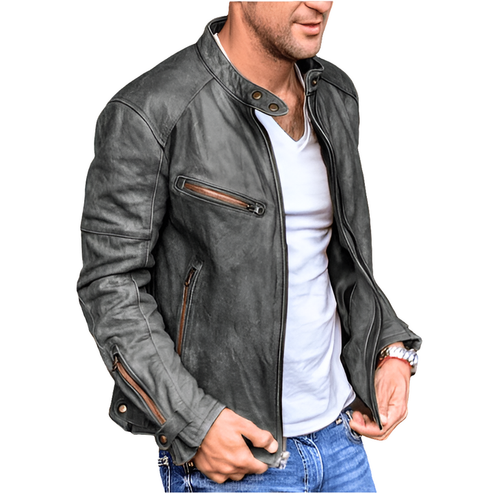 Lopez - Leren Jas Heren - Weerbestendige Leren Jack - Perfect voor Herfst