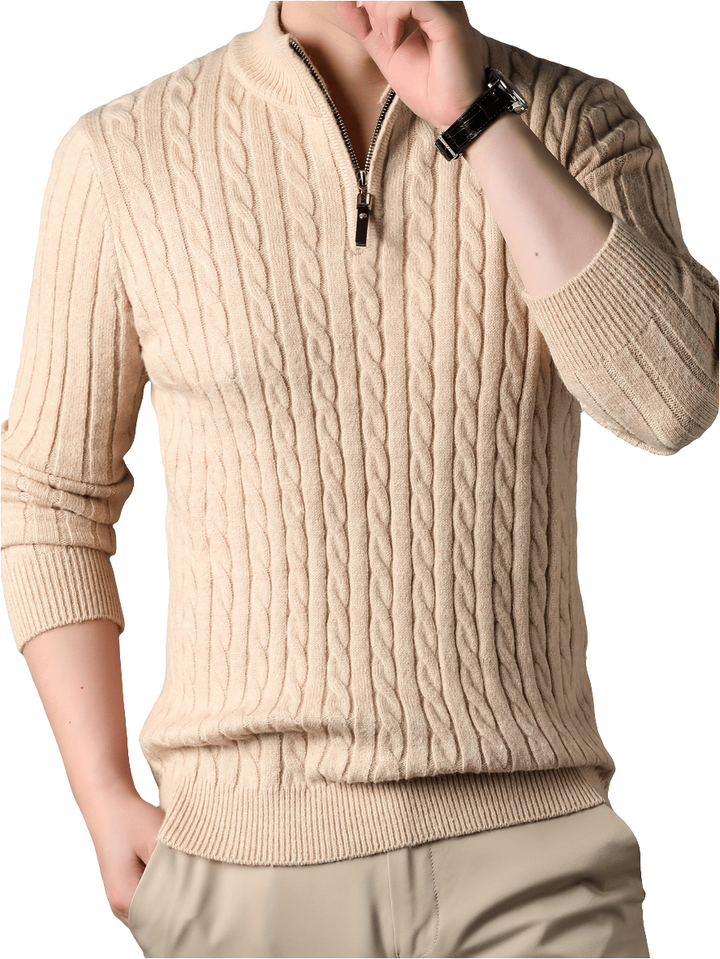 Bryan | Trui Met Ritssluiting | Heren Sweater | Jumper Vest