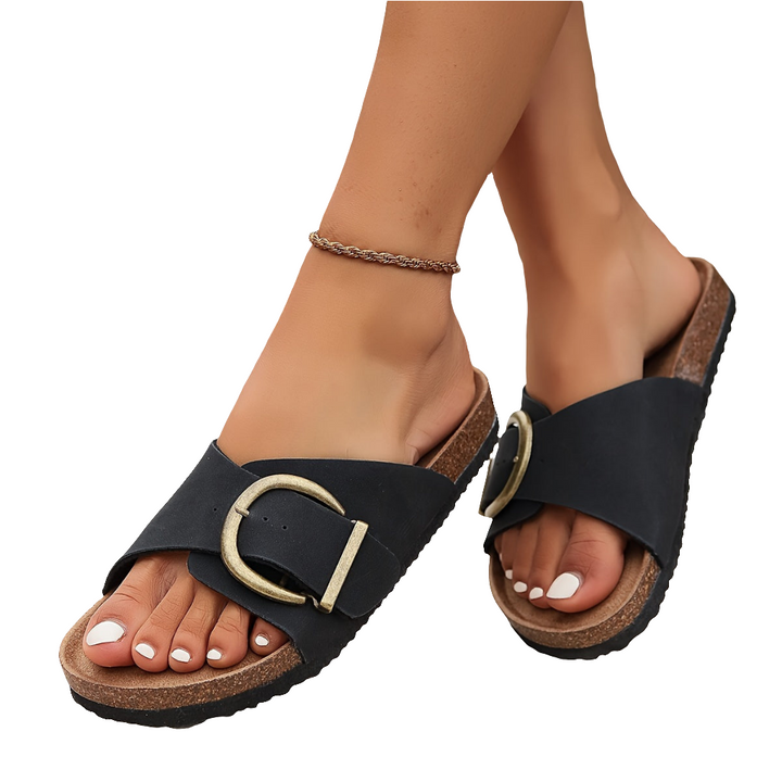 Tiffsy | Orthopedische Dames Slippers Met Gesp | Elegante Stijl