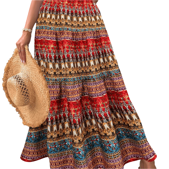 Isa | Boho Maxi Rok Met Hoge Taille | Perfect Voor Strand, Lente En Zomer