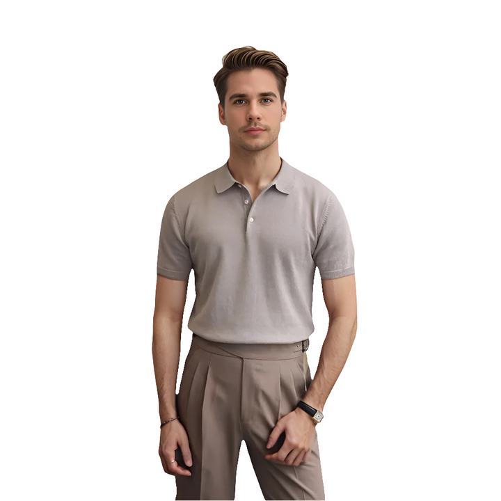 Tarlochan | Heren Flanellen Polo met Korte Mouwen