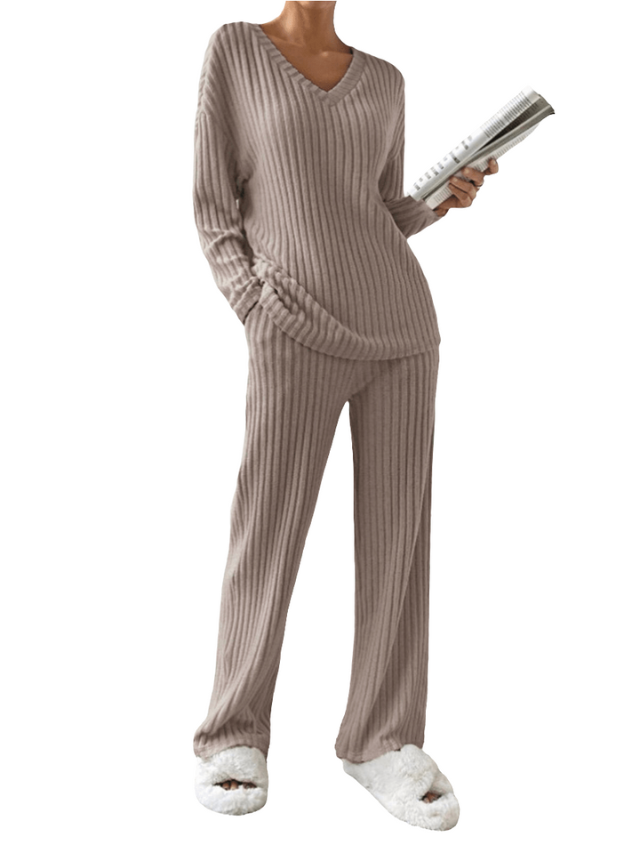 RelaxFit | 2-Delig Trendy Lounge Set | Geribd Comfort | Dames Kleding