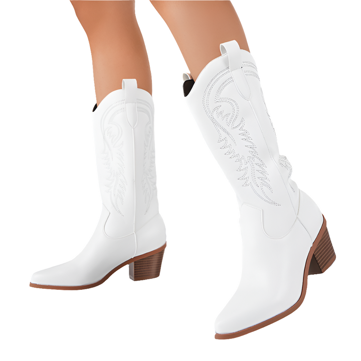 Bahu | Cowboylaarzen met Hak | Dames Laarzen