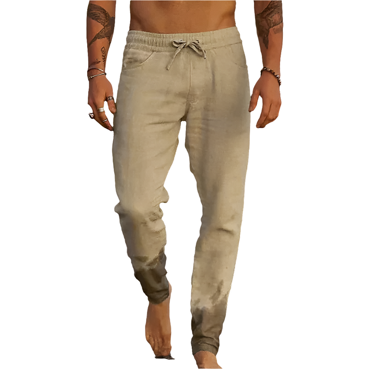 Sandeo | Heren Linnen Broek | Trendy Broek voor Mannen