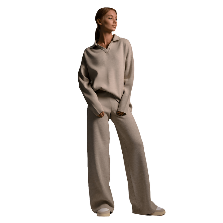 Alicia | Knitted Dames Tracksuit | Trendy & Comfortabel Trainingspak