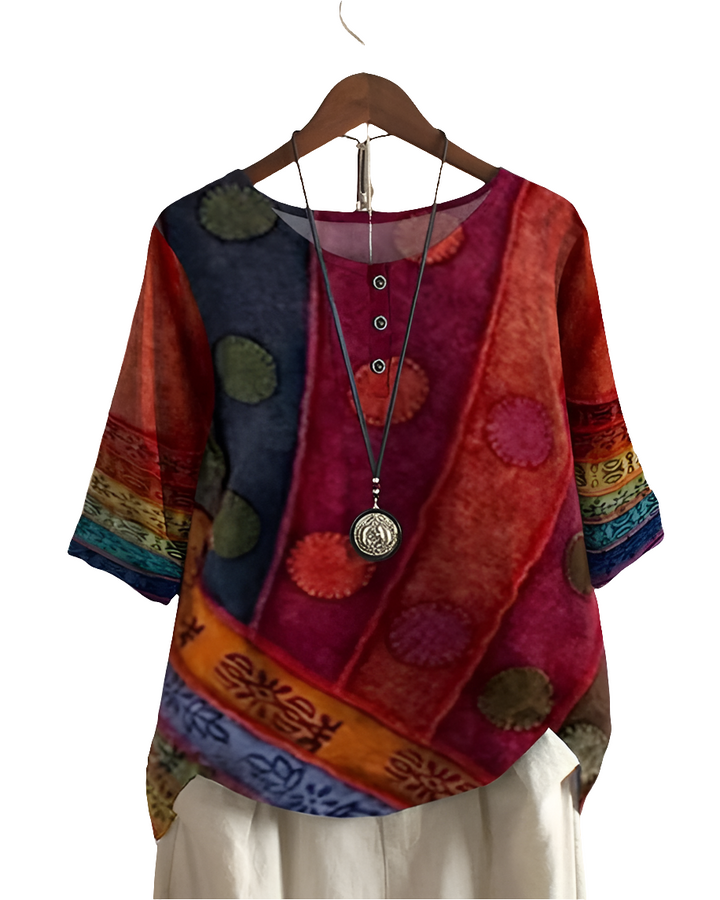 Rida | Stijlvolle Boho Dames Top | Casual Bohemian Blouse Outfit