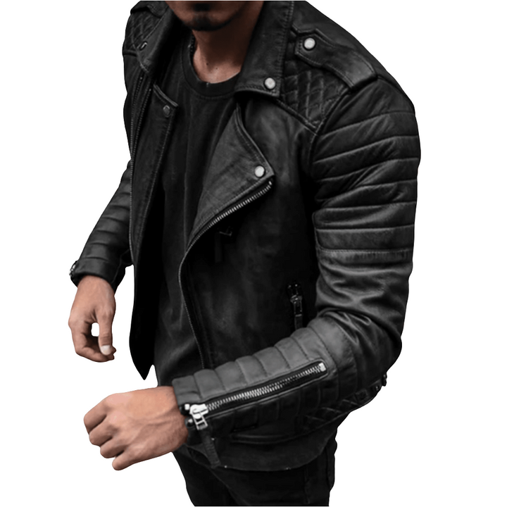 Tim | Elegante en Comfortabele Leren Heren Jas | Moderne Uitstraling