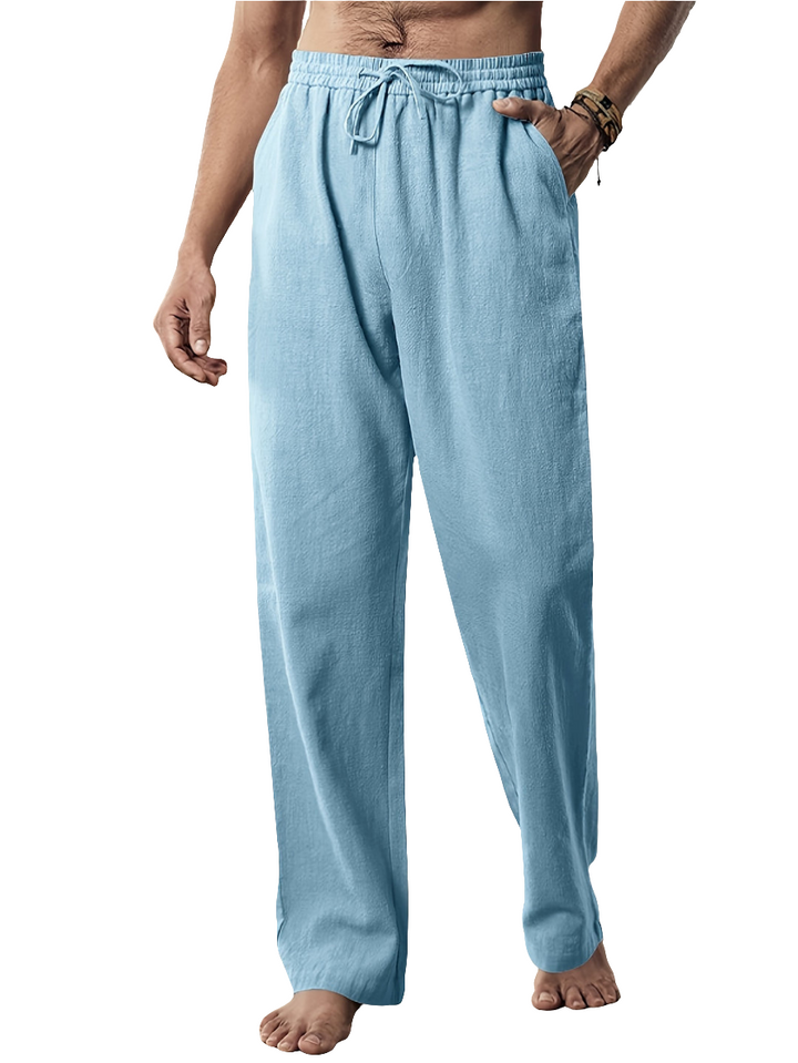 Haky | Heren Casual Linnen Broek | Comfortabel in de Zomer voor Mannen