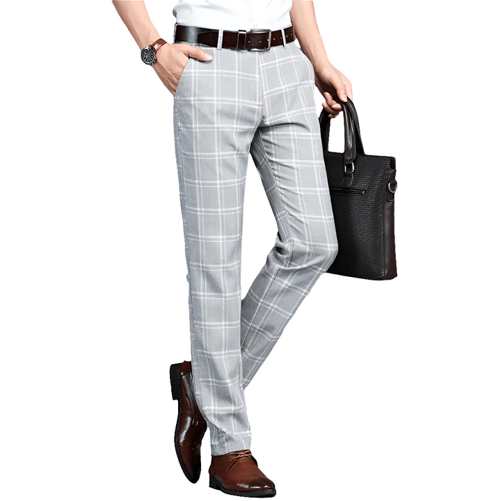 Andreas - Geruite Pantalon - Comfortabele Heren Broek met Klassiek Ruitpatroon