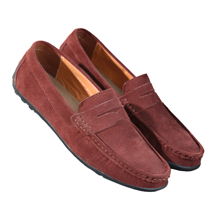 Noa - Instappers Heren - Klassieke Loafers Heren - Luxe Afwerking - Hoogwaardig Suede