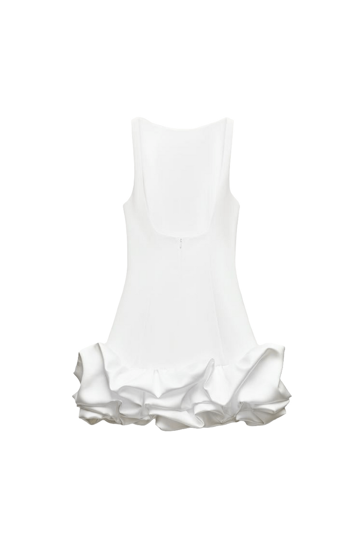 Anne | Mouwloze Dames Mini-Jurk | Ruffle Dress | Luchtige Pasvorm