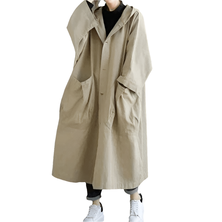 Hiera - Dames Jas - Trenchcoat - Waterafstotende Lange Jas Dames - Trendy Outfit