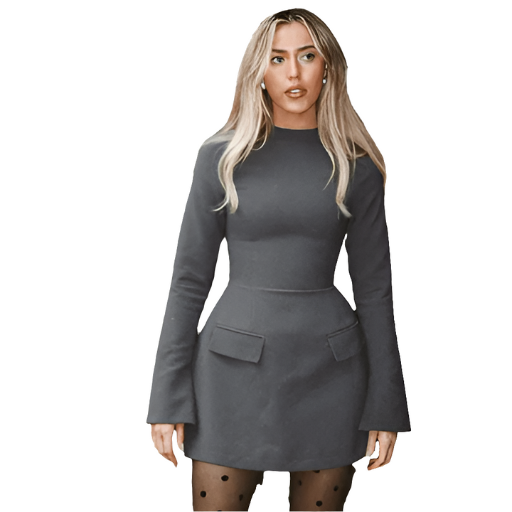 Anne | Elegante Dames Jurk | Bodyshape Met Lange Mouwen