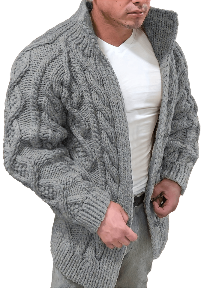 Doki | Gebreid Vest Met Kabelpatroon | Heren Sweater Vest