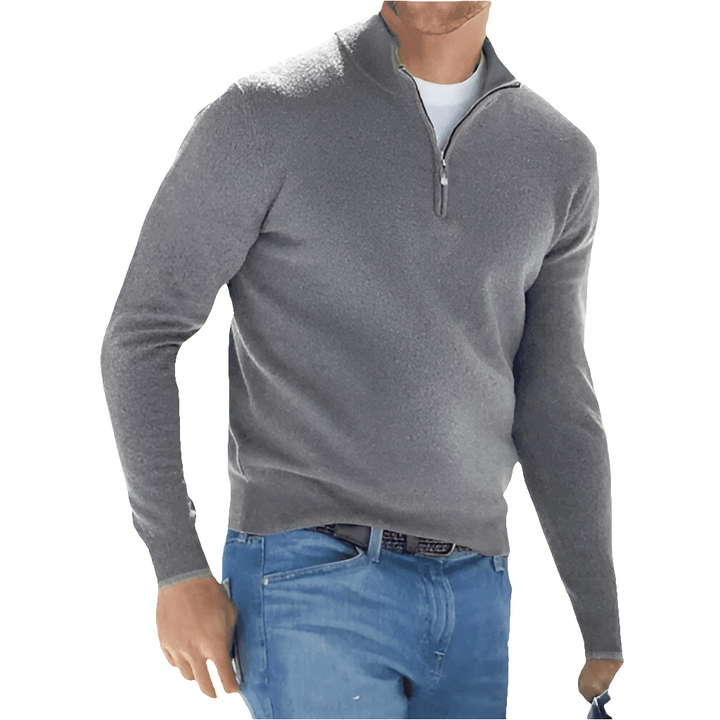 Nico - Heren Trui met Rits - Comfortabel - Warm - Elegant - Casual - Herfst