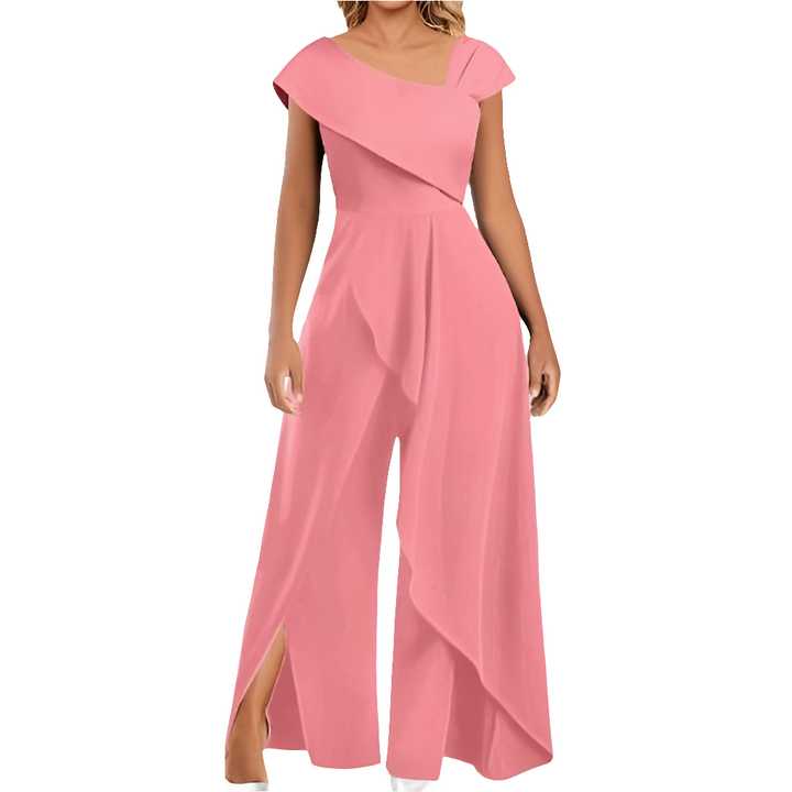 Alice | Elegante Dames Jumpsuit | Diagonale Asymmetrische Ontwerp