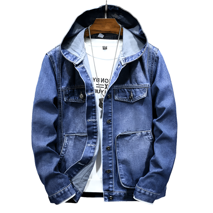 RetroFlex | Denim Jas | Vintage Look met Capuchon | Heren