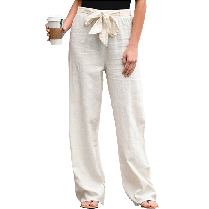 Lisa | Dames Luchtige Linnen Zomer Broek | Trendy Vrouwen Broek