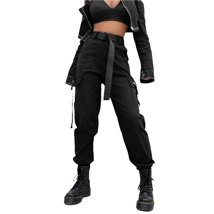 Lilly | Dames Broek | Cargo Pants Met Hoge Taille En Elastische Band