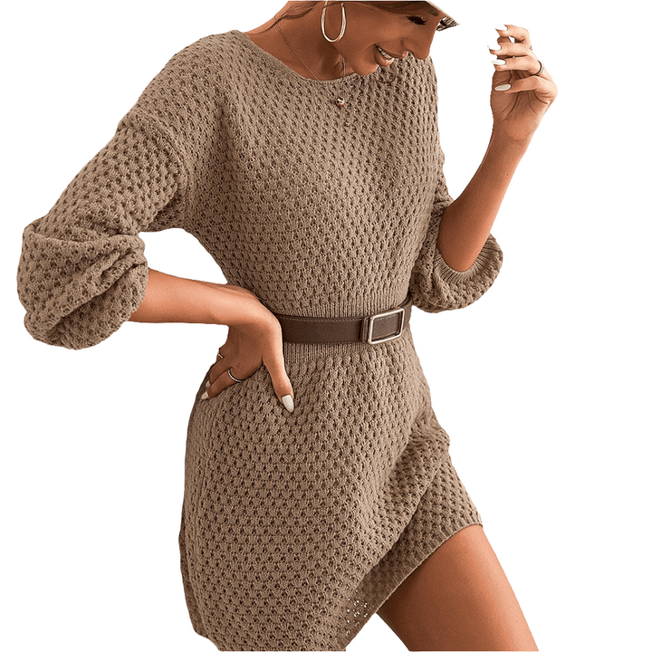 Bente | Comfortabel Gebreide Dames Jurk | Sweaterjurk