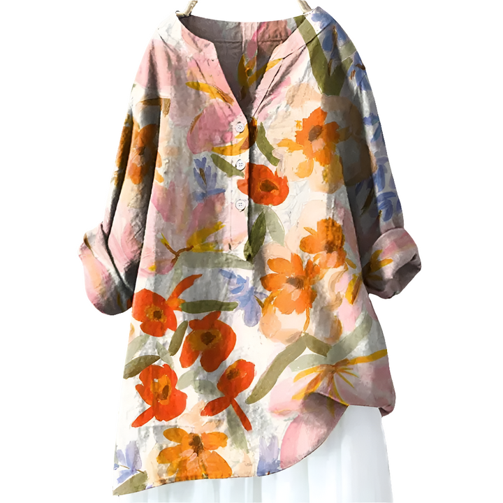 Kina | Luchtige Dames Blouse | Comfortabele Overhemd