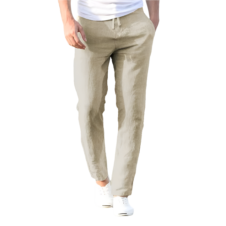 Liam | Stijlvolle Heren Broek | Linnen Zomerbroek Voor Mannen | Lichte Stof