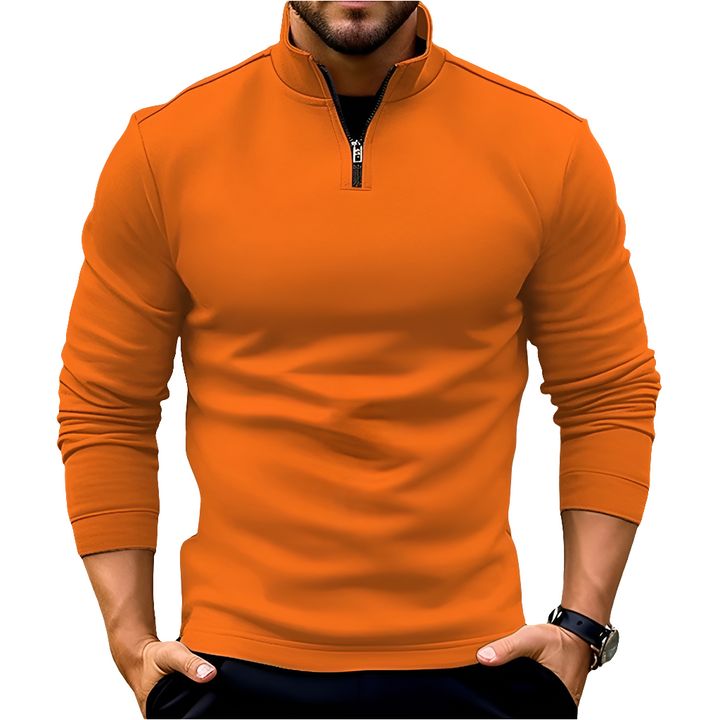 Alfonso | Heren Truien | Trui met Rits Heren | Comfortabel & Casual