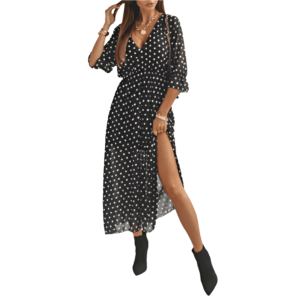 Gaya - Chiffon Zomerjurk Dames - Lichtgewicht - Elegant En Trendy Ontwerp