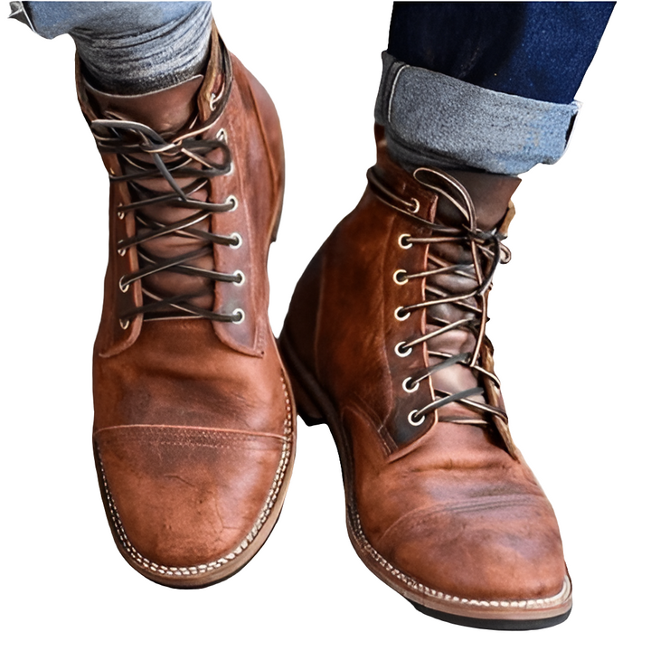 Dera | Bruine Leren Schoenen | Heren Laarzen