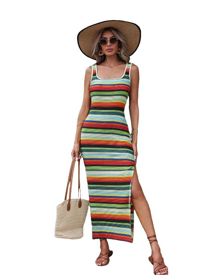 Zinah | Dames Zomerjurk met Kleurrijke Print | Vrouwen Zomerlook
