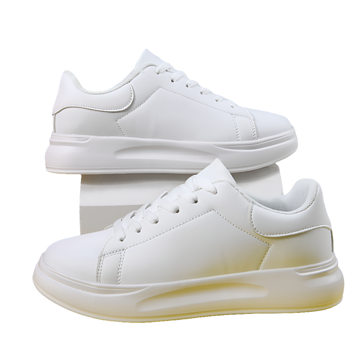 Queen | Dames Lederen Sneakers Wit | Sportieve Vrouwen Schoenen
