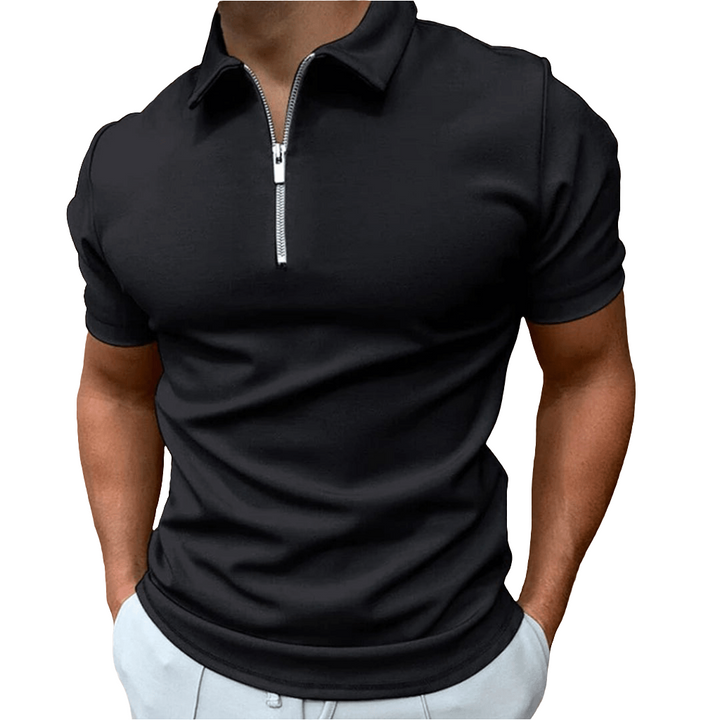 Manny | Heren Polo Shirt | Polo met Rits en Kraag | Klassiek Design & Elegant