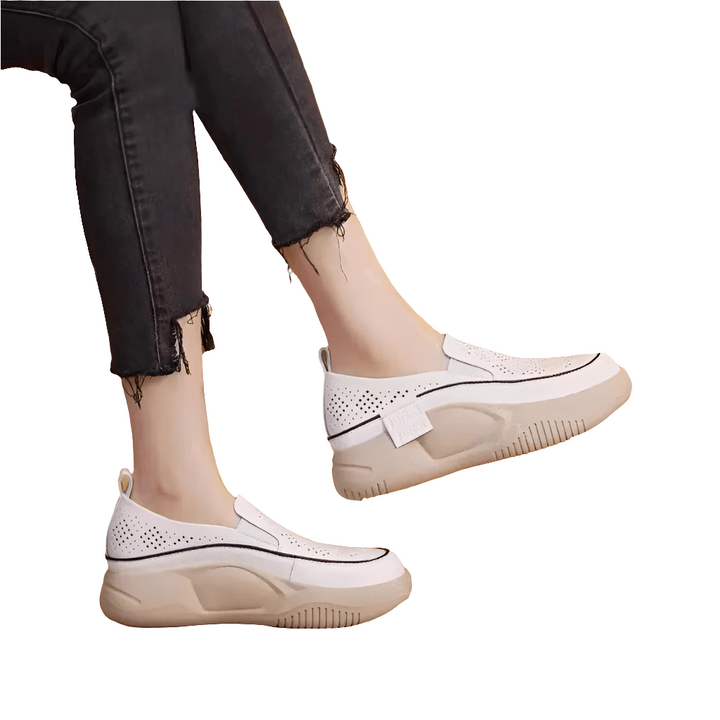 Rita - Dames Schoenen - Dames Instappers - Wolkenzacht & Comfortabel