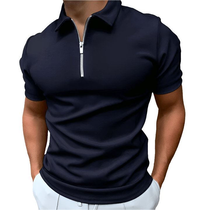 Randy | Polo T-shirt Heren | Polo met Rits en Kraag | Comfortabel & Trendy