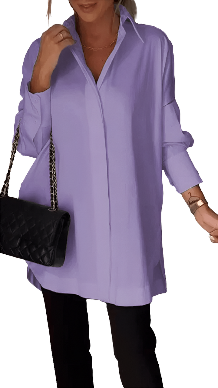 Ella | Elegante Oversized Overhemd Blouse | Dames Top